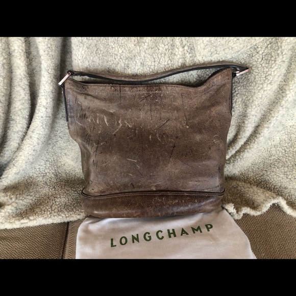 Longchamp Brown distressed Antelope VERY RARE - Picture 3 of 11